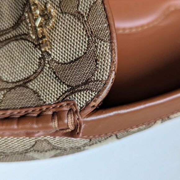 Coach Lock Up Driver Slip On Khaki Saddle Brown Loafers 8 - Picture 14 of 16